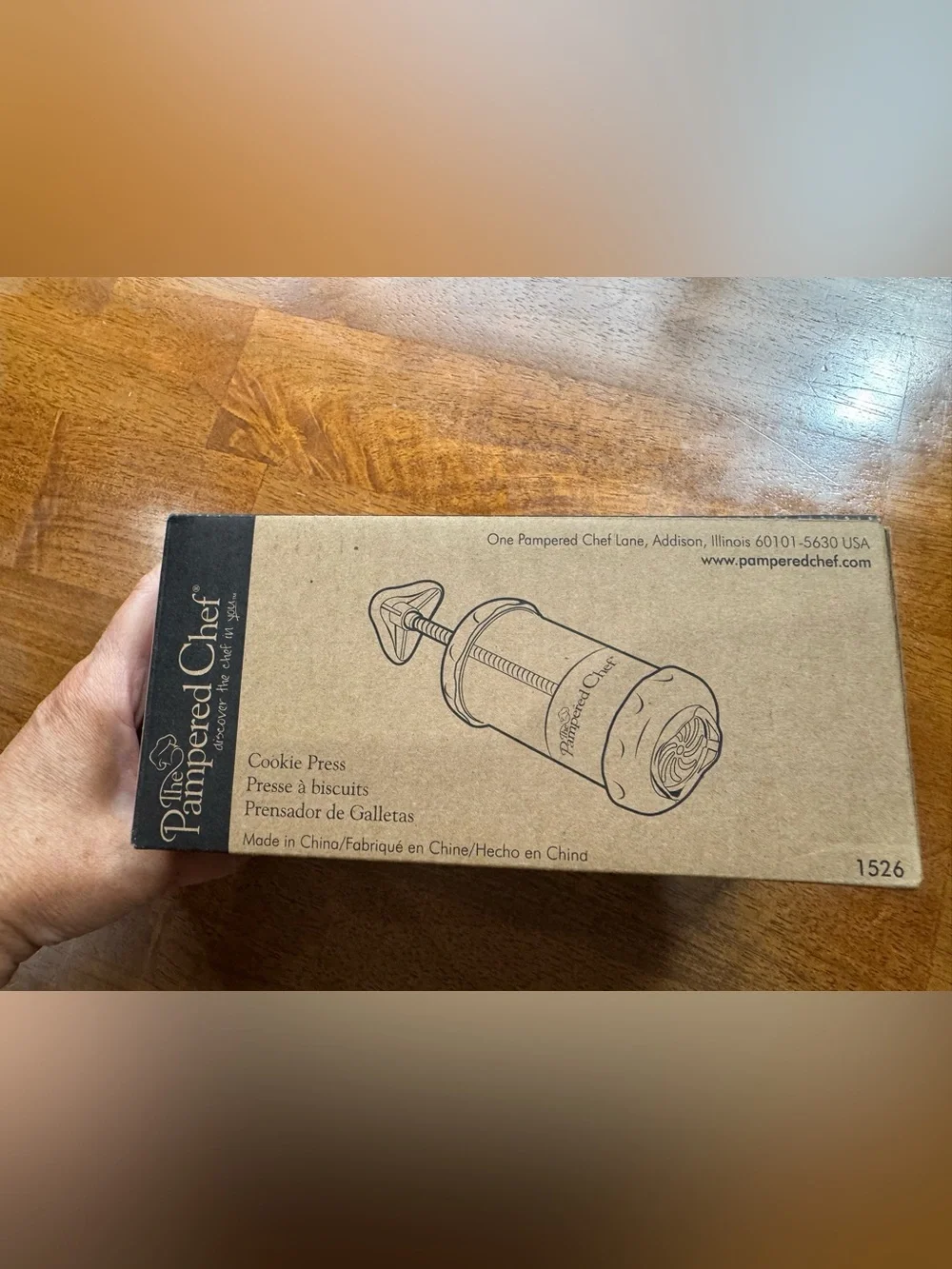 Pampered Chef Cookie Press New Open Box